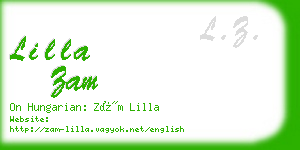 lilla zam business card